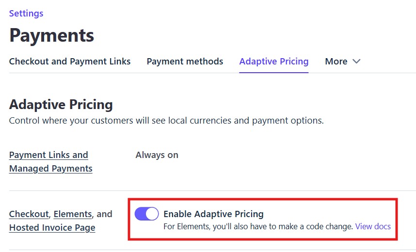 Stripe: Adaptative Pricing